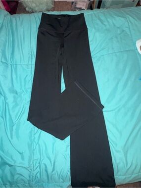 American Eagle Outfitters Black Wide-Leg Lounge Pants